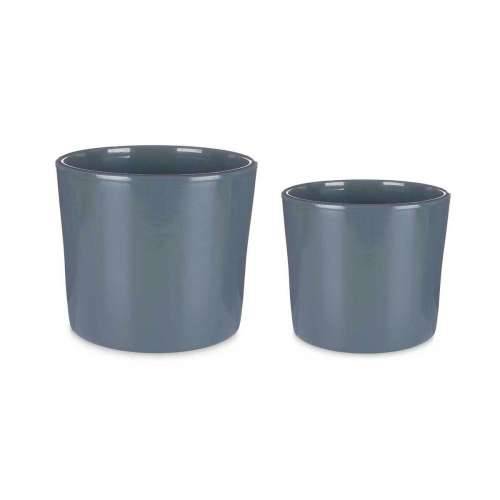 Set Tegli Ibergarden CILINDRO-22-27-A Antracitna Glinu Ø 22 cm Ø 27 cm 22 x 22 x 19 cm 27 x 27 x 23 cm 2 Dijelovi Cijena
