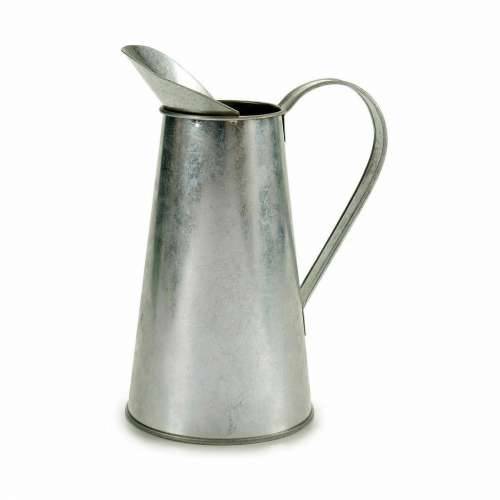 Posuda Ibergarden J60700-B Srebrna Zinc obrazac Šalica za Mlijeko 17 x 21,5 x 11,3 cm (24 kom.) Cijena