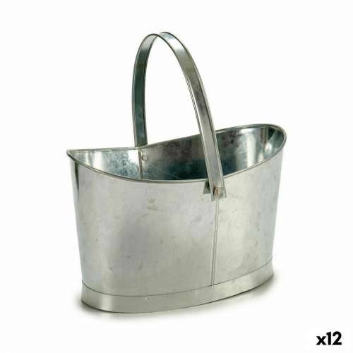 Posuda Ibergarden E51465-B Srebrna Zinc košara 21 x 19,5 x 35,5 cm (12 kom.) Cijena