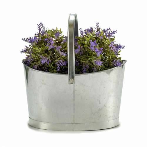 Posuda Ibergarden E51465-B Srebrna Zinc košara 21 x 19,5 x 35,5 cm (12 kom.) Cijena