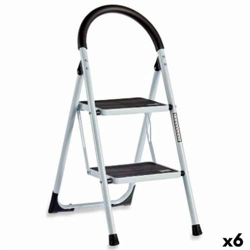 Sklopive ljestve Kipit KX1402-GREY429 Bijela Crna Siva Metal 38 x 50 x 84 cm (6 kom.) Cijena