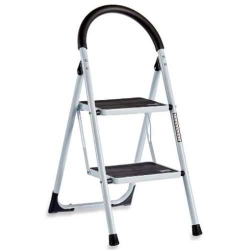 Sklopive ljestve Kipit KX1402-GREY429 Bijela Crna Siva Metal 38 x 50 x 84 cm (6 kom.) Cijena
