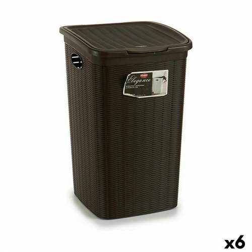 Košara za Rublje Stefanplast Elegance Smeđa Plastika 50 L 36,5 x 54,5 x 38 cm (6 kom.) Cijena