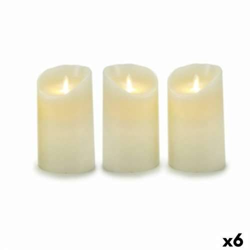 Set Svijeća Oscilacija LED Krema 8 x 13 x 8 cm (6 kom.) Cijena