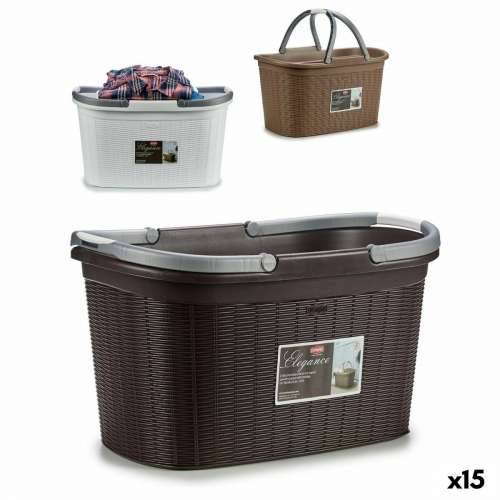 Košara za Rublje Stefanplast Elegance Plastika 35 L 57,5 x 29 x 36,5 cm (15 kom.) Cijena