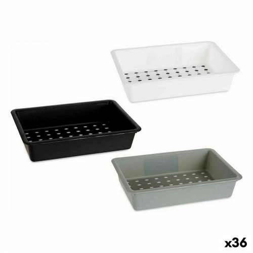Organizator za Ladice Kinvara CN18799 Bijela Crna polipropilen 16 x 5 x 24 cm (36 Jedinice) Cijena