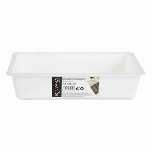 Organizator za Ladice Kinvara CN18799 Bijela Crna polipropilen 16 x 5 x 24 cm (36 Jedinice) Cijena