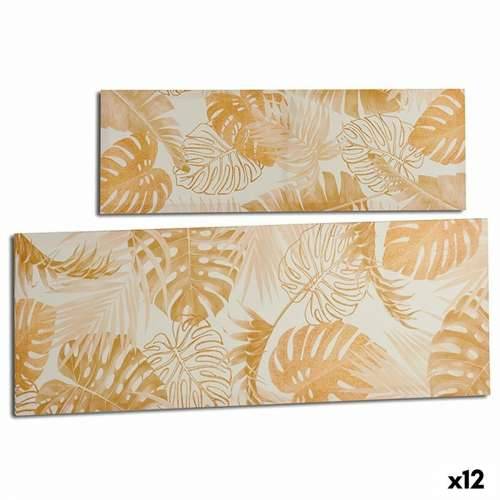 Platno Biljni list zlatan 90 x 30 x 1,5 cm (12 kom.) Cijena