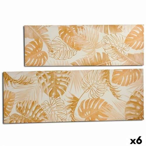 Platno Biljni list zlatan 135 x 45 x 1,5 cm (6 kom.) Cijena