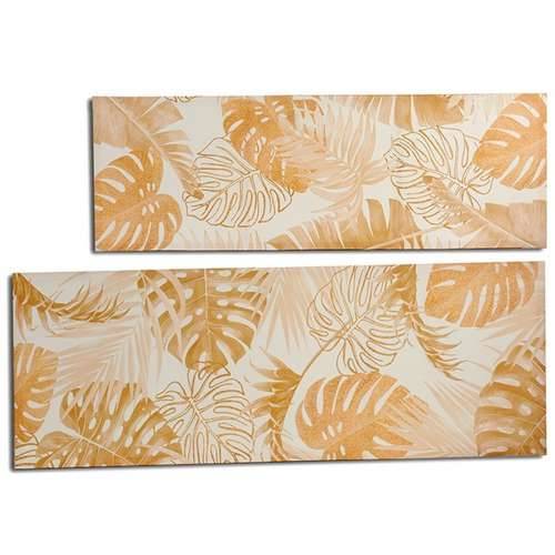 Platno Biljni list zlatan 135 x 45 x 1,5 cm (6 kom.) Cijena