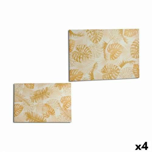Platno Biljni list zlatan 120 x 80 x 2,5 cm (4 kom.) Cijena