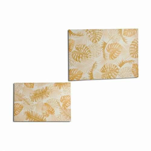 Platno Biljni list zlatan 120 x 80 x 2,5 cm (4 kom.) Cijena