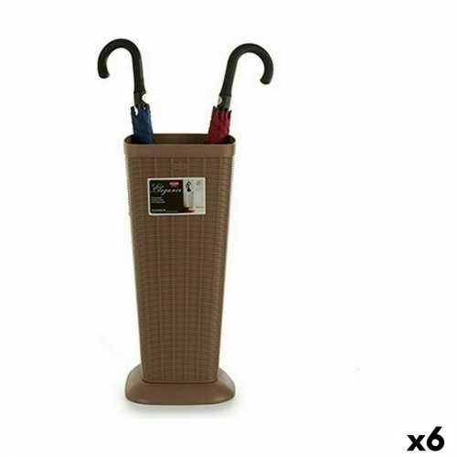 Stalak za kišobrane Stefanplast Elegance Bež Plastika 25,3 x 57 x 25,3 cm (6 kom.) Cijena