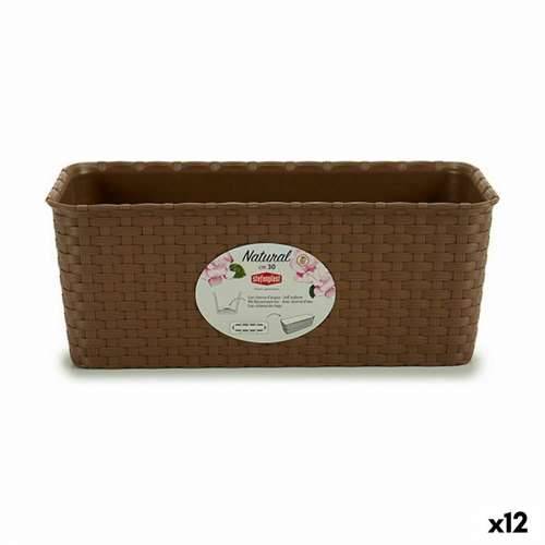 Žardinijera Stefanplast Smeđa PVC 13 x 11 x 28,5 cm (12 kom.) Cijena