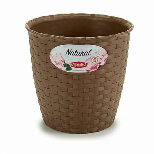 Tegla za biljke Stefanplast Smeđa Plastika 14 x 13 x 14 cm (12 kom.) Cijena