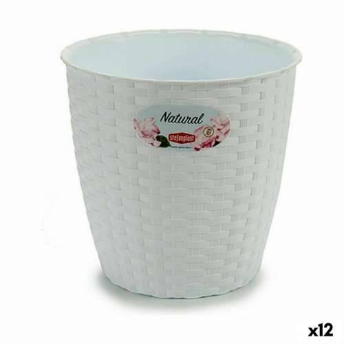 Tegla za biljke Stefanplast Bijela Plastika 19 x 17,5 x 19 cm (12 kom.) Cijena