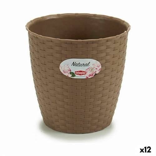 Tegla za biljke Stefanplast Smeđa Plastika 19 x 17,5 x 19 cm (12 kom.) Cijena