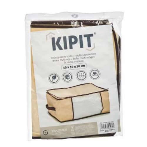 Torba za pohranu Kipit AR1903037 Krema Poliester polipropilen 27 L 45 x 30 x 20 cm (24 kom.) Cijena