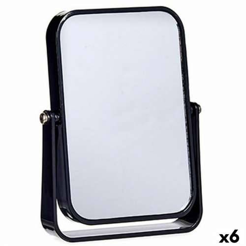 Uvećavajuće Ogledalo Crna Kristal Plastika 2,5 x 19,5 x 16 cm (6 kom.) Cijena