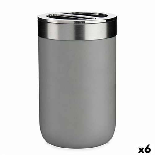 Držač četkica za zube Berilo BP15-002-3 Siva Srebrna Plastika 7,7 x 11,2 x 7,7 cm (6 kom.) Cijena