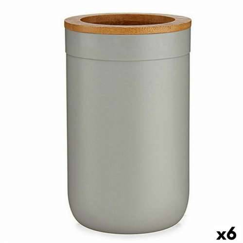 Držač četkica za zube Berilo BP16-103G Smeđa Siva Bambus polipropilen 7,7 x 11,5 x 7,7 cm (6 kom.) Cijena