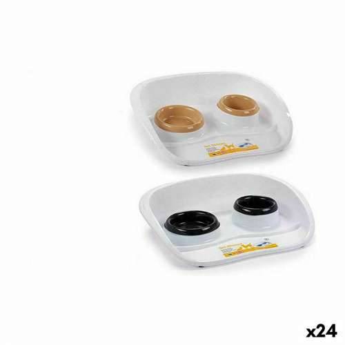 Hranilica za kućne ljubimce Stefanplast Dvostruki Plastika 34 x 11 x 46,5 cm (24 kom.) Cijena