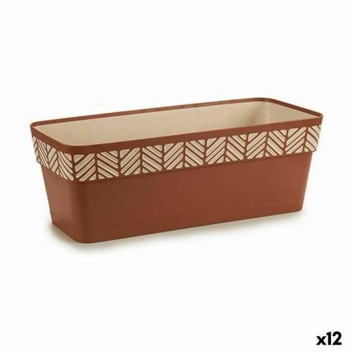 Žardinijera Stefanplast Orfeo Terakota Plastika 18 x 17 x 49 cm (12 kom.) Cijena