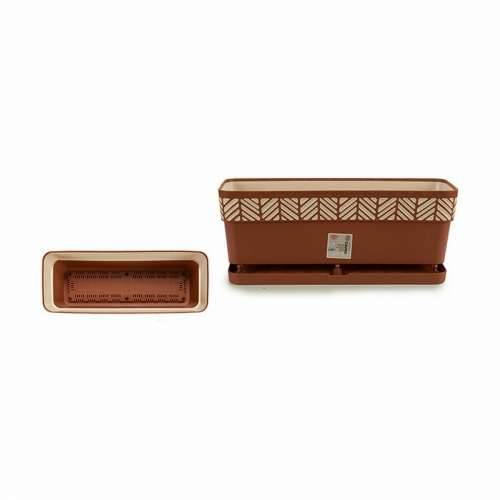 Žardinijera Stefanplast Orfeo Terakota Plastika 18 x 17 x 49 cm (12 kom.) Cijena