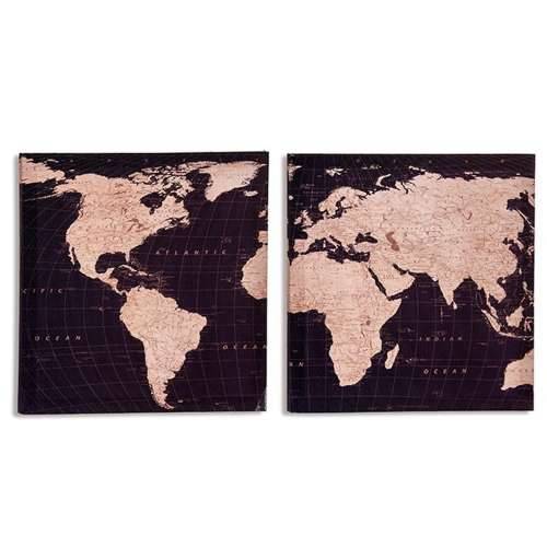 Platno Karta Svijeta 1,5 x 28 x 28 cm (36 Jedinice) Cijena