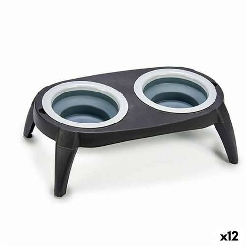 Hranilica za kućne ljubimce Sklopiv Crna Silikon Plastika 9 x 39 x 9 cm (12 kom.) Cijena