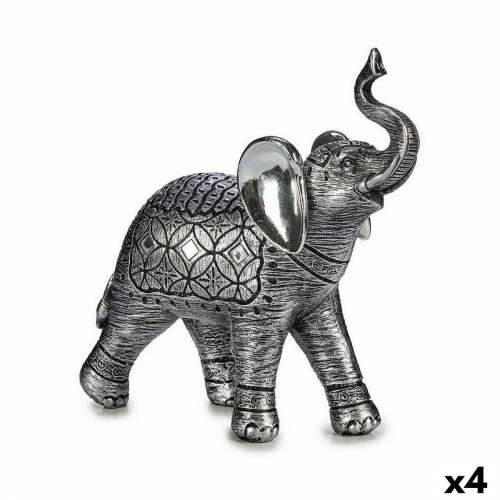 Ukrasna figura Slon Srebrna 27,5 x 27 x 11 cm (4 kom.) Cijena