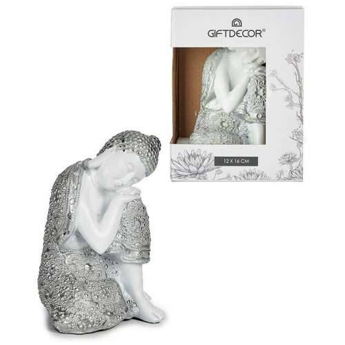 Ukrasna figura Buda Sjedeći 10,5 x 15 x 12 cm (8 kom.) Cijena