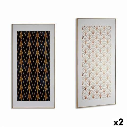 Platno geometrijski 61,5 x 3 x 121,5 cm (2 kom.) Cijena