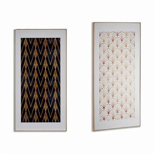 Platno geometrijski 61,5 x 3 x 121,5 cm (2 kom.) Cijena