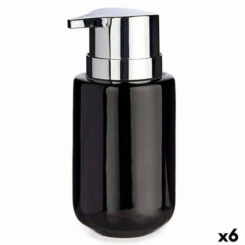 Dozator za Sapun Berilo J1017-A-NEGRO Crna Srebrna Metal Keramika 350 ml 7 x 14,5 x 8,5 cm (6 kom.) Cijena