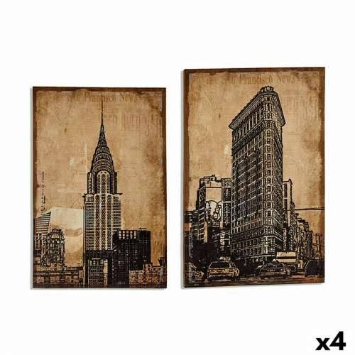 Platno New York 90 x 3 x 60 cm (4 kom.) Cijena