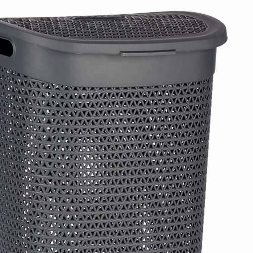 Košara za Rublje Kipit 4790-2 Antracitna Plastika 60 L 43,5 x 57,5 x 34 cm (6 kom.) Cijena
