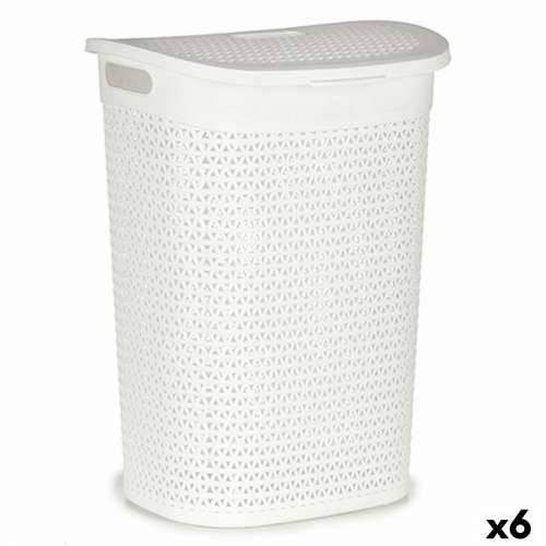 Košara za Rublje Kipit 4790-3 Bijela Plastika 60 L 43,5 x 57,5 x 34 cm (6 kom.) Cijena