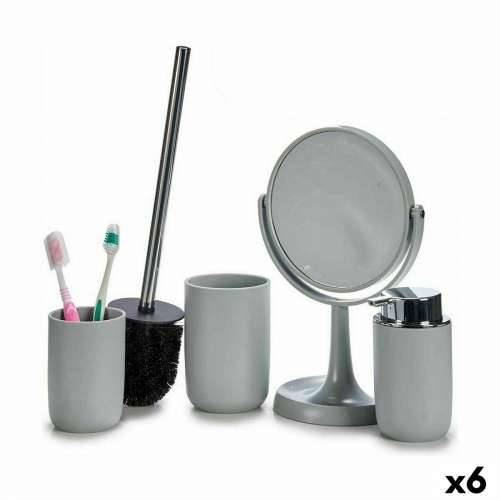 Set za Kupaonicu Berilo CN-B6369-G Siva polipropilen 4 Dijelovi (6 kom.) Cijena