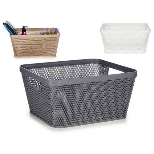 Višenamjenska Košara Kipit 4720 Bijela Bež Siva Plastika 5 L 29,5 x 13 x 23 cm (18 kom.) Cijena