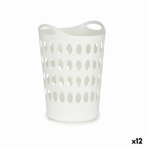 Košara za Rublje Bijela Plastika 50 L 44 x 56 x 41 cm (12 kom.) Cijena