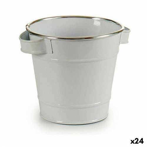 Tegla za biljke Ibergarden A60354-D Bijela Srebrna Zinc Kocka 19,5 x 14,5 x 16,5 cm (24 kom.) Cijena