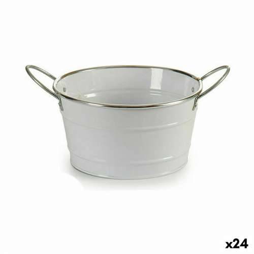 Tegla za biljke Ibergarden F60326-D Bijela Srebrna Zinc Kocka 27,5 x 10,5 x 20 cm (24 kom.) Cijena