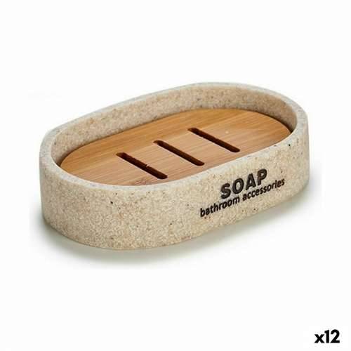 Porte-savon Berilo B5598-4 Bež Smola 8 x 2,5 x 12,5 cm 12,5 x 2,5 x 8,5 cm (12 kom.) Cijena