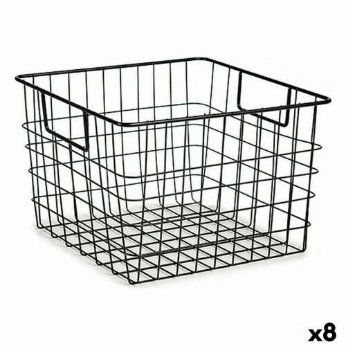 Višenamjenska Košara Kinvara W7318 Crna Čelik 29 x 19,5 x 32 cm S ručkama (8 kom.) Cijena
