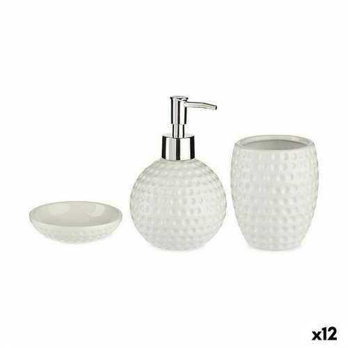 Set za Kupaonicu Berilo DW29153-1 Bijela Keramika (12 kom.) Cijena
