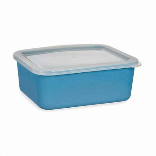 Kutija za Pospremanje s Poklopcem Tamno plava 14,5 x 7 x 19,5 cm (6 kom.) Cijena