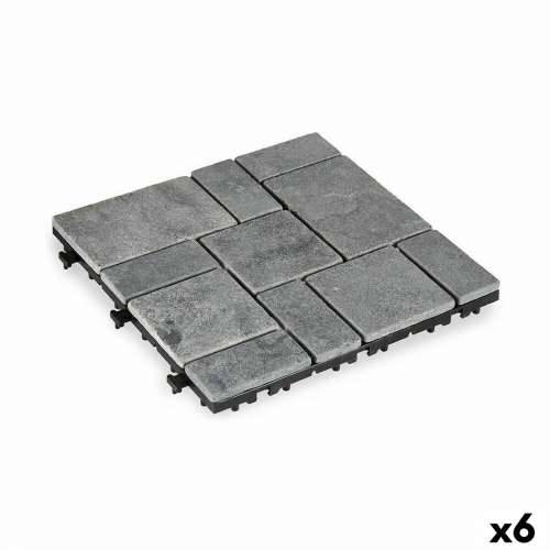 Međudosbno povezive podne pločice Ibergarden TTS11P-GY Siva Kamen Plastika 30 x 2,8 x 30 cm (6 kom.) Cijena
