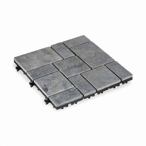 Međudosbno povezive podne pločice Ibergarden TTS11P-GY Siva Kamen Plastika 30 x 2,8 x 30 cm (6 kom.) Cijena