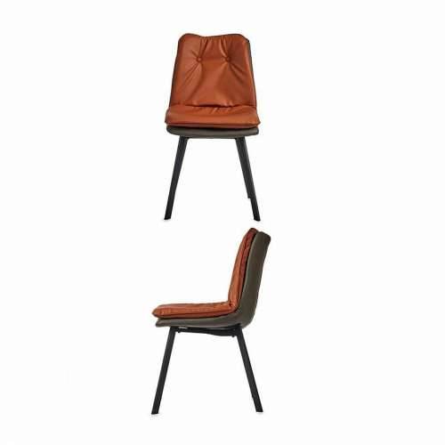 Fotelja Prekidača Smeđa Crna Siva Čelik 62 x 85 x 47 cm (2 kom.) Cijena